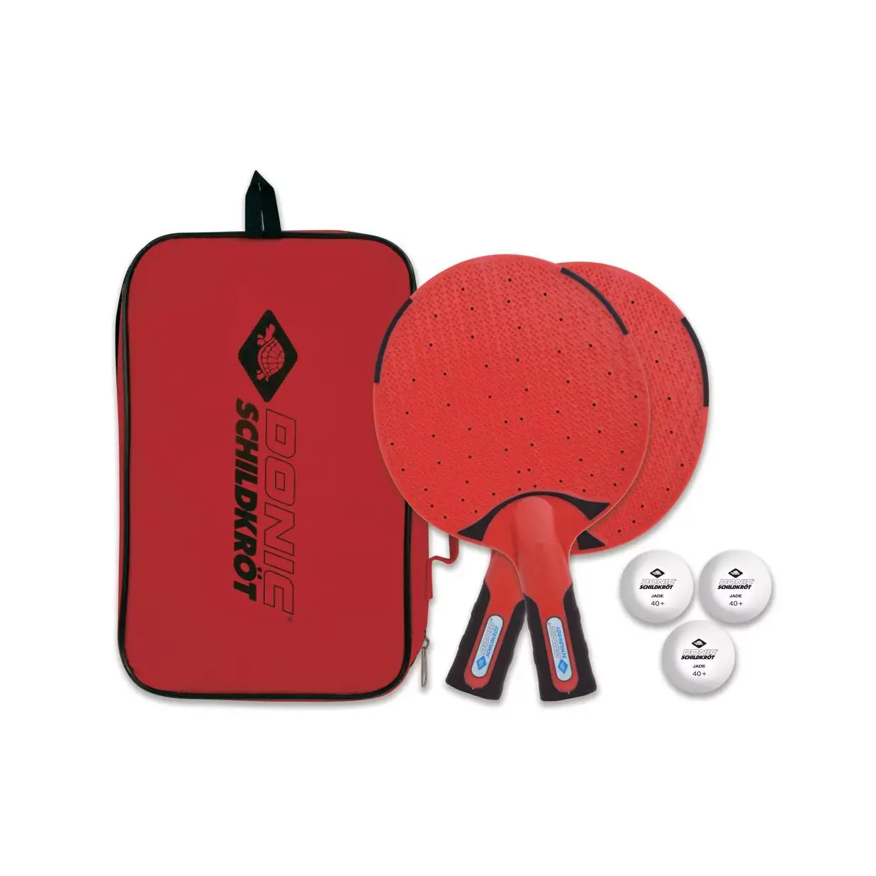 Tischtennis-Set Donic-Schildkröt Outdoor - Weatherproof, 2 Schläger + 3 Bälle