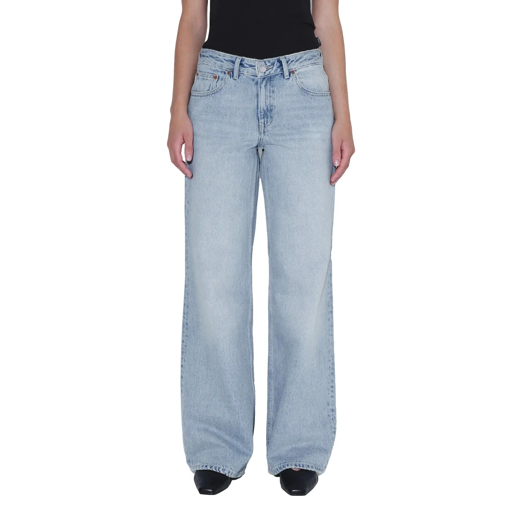 Jeans wide leg verweerd effect dames Dr. Denim Rhue