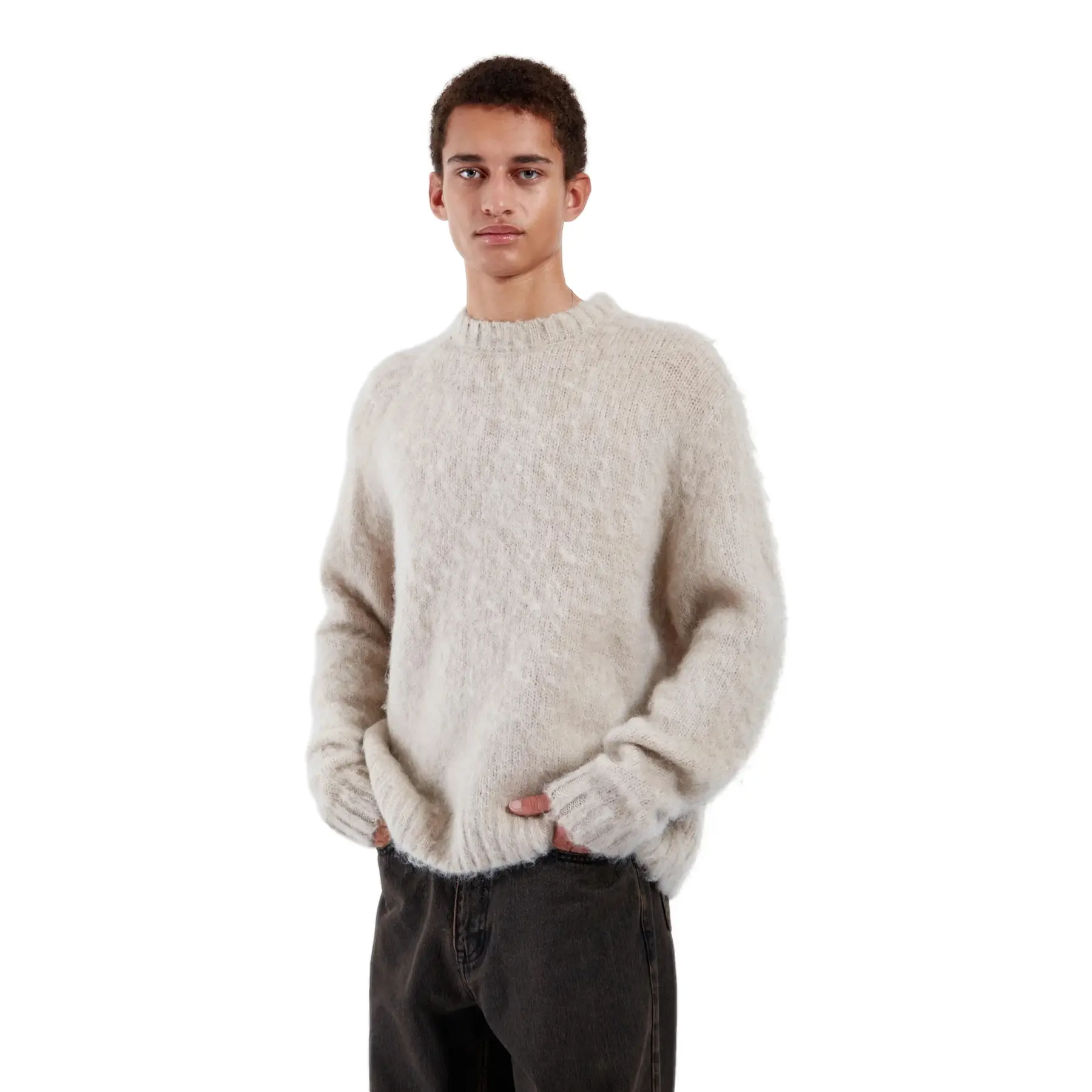 Pull met gebrusht zilveren voering Dr. Denim Mic