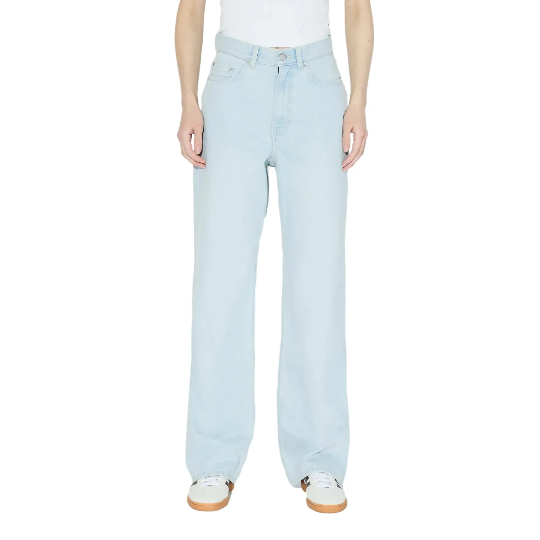 Lichte blauwe straight jeans voor dames Dr. Denim Echo