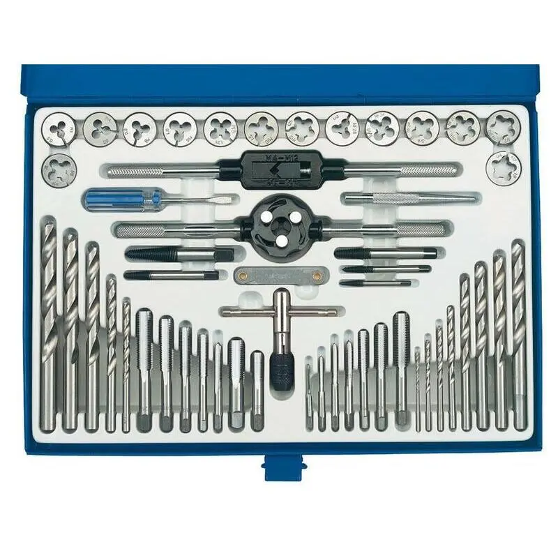 Outillage Moto Set mit Gewindeschneider und Gewindebohrer metrisch und zoll Draper