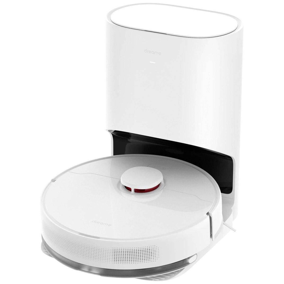 6973734689657 - dreame D10 Plus Saug-und Wischroboter Weiß App gesteuert Sprachgesteuert kompatibel mit Amazon Alexa kompatibel mit Google Home inkl Akku