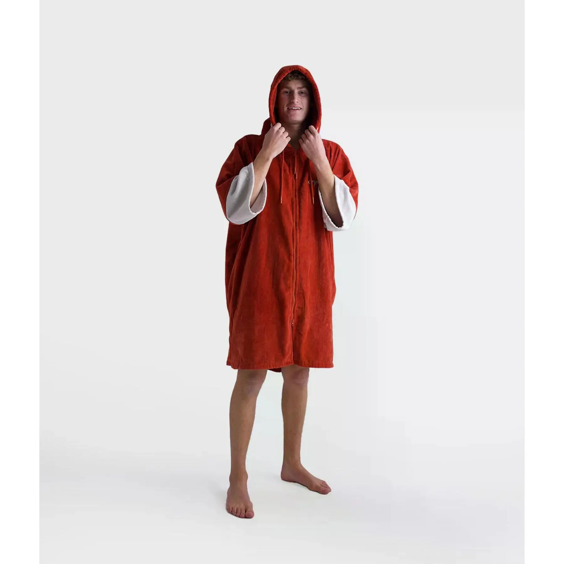 Hooded Zip-Up Poncho Dryrobe