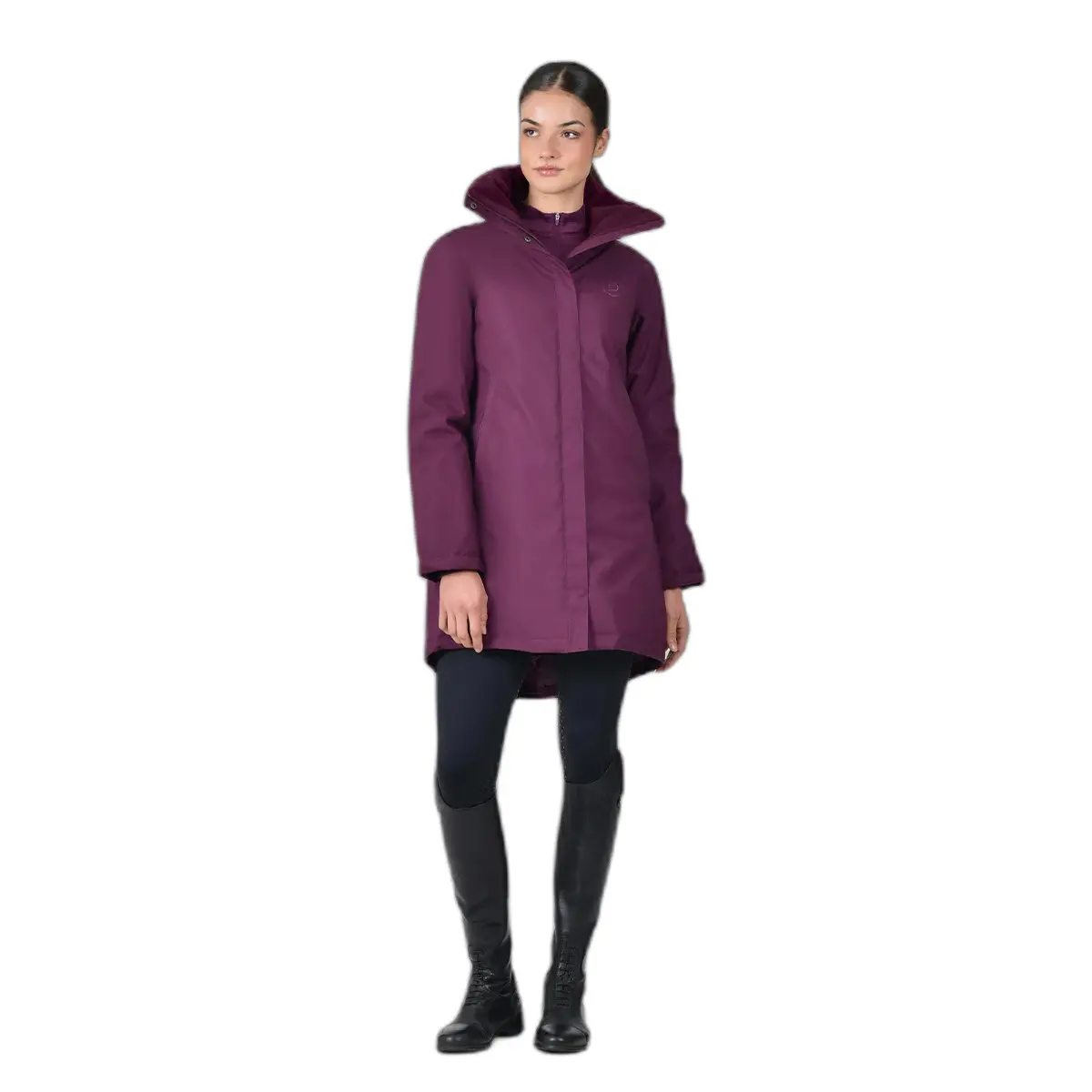 Veste imperméable équitation full zip femme Dublin