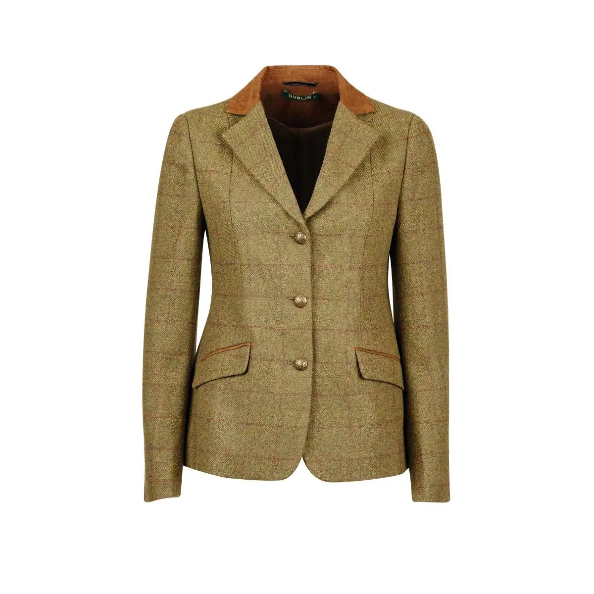 Veste équitation ajustée col en daim femme Dublin Albany Tweed