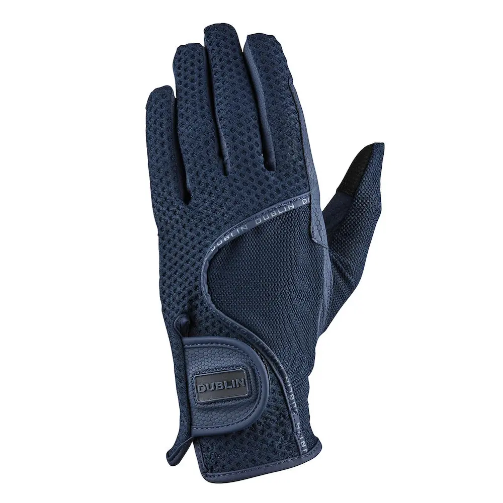 Dublin Bleu Riding Gloves Airflow Honeycomb
