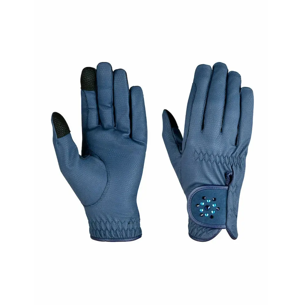 Dublin Bleu Riding Gloves Everyday Bling
