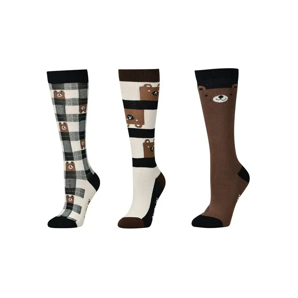 Dublin Marron Children's Riding Socks (X3)