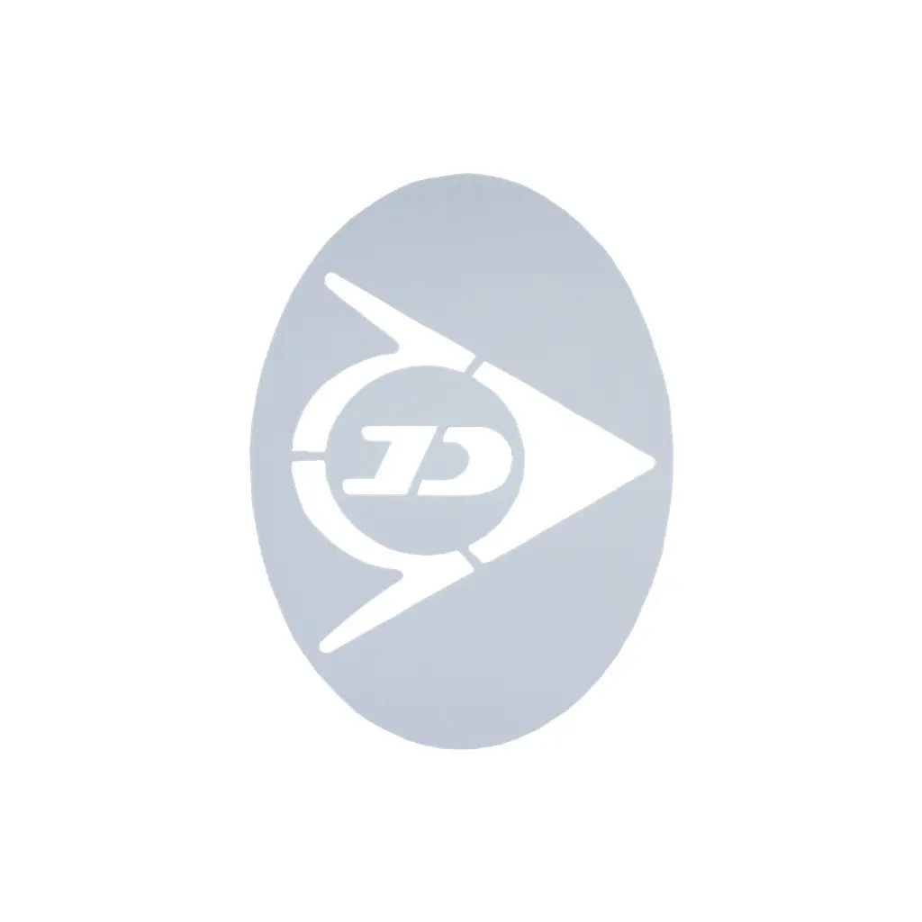 Logo Dunlop D TAC Tennis Flying D String Stencil WHT 1PC