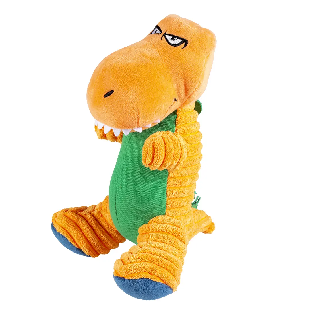 Meilleurs prix pour Jouet peluche pour chien dino en corduroy Duvoplus T-rex