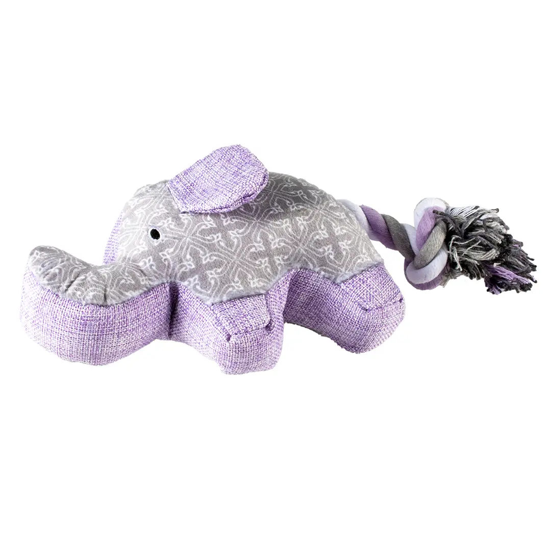 Duvoplus Gris Plush Toy For Dog Elephant