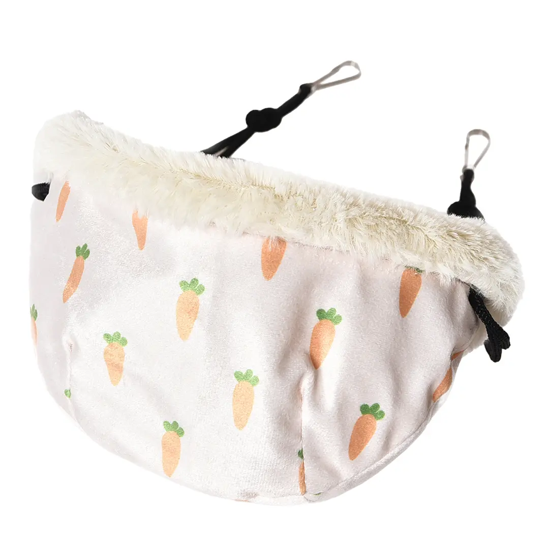 Duvoplus Multicolore Hanging Plush Sleeping Bag For Pets Carrot