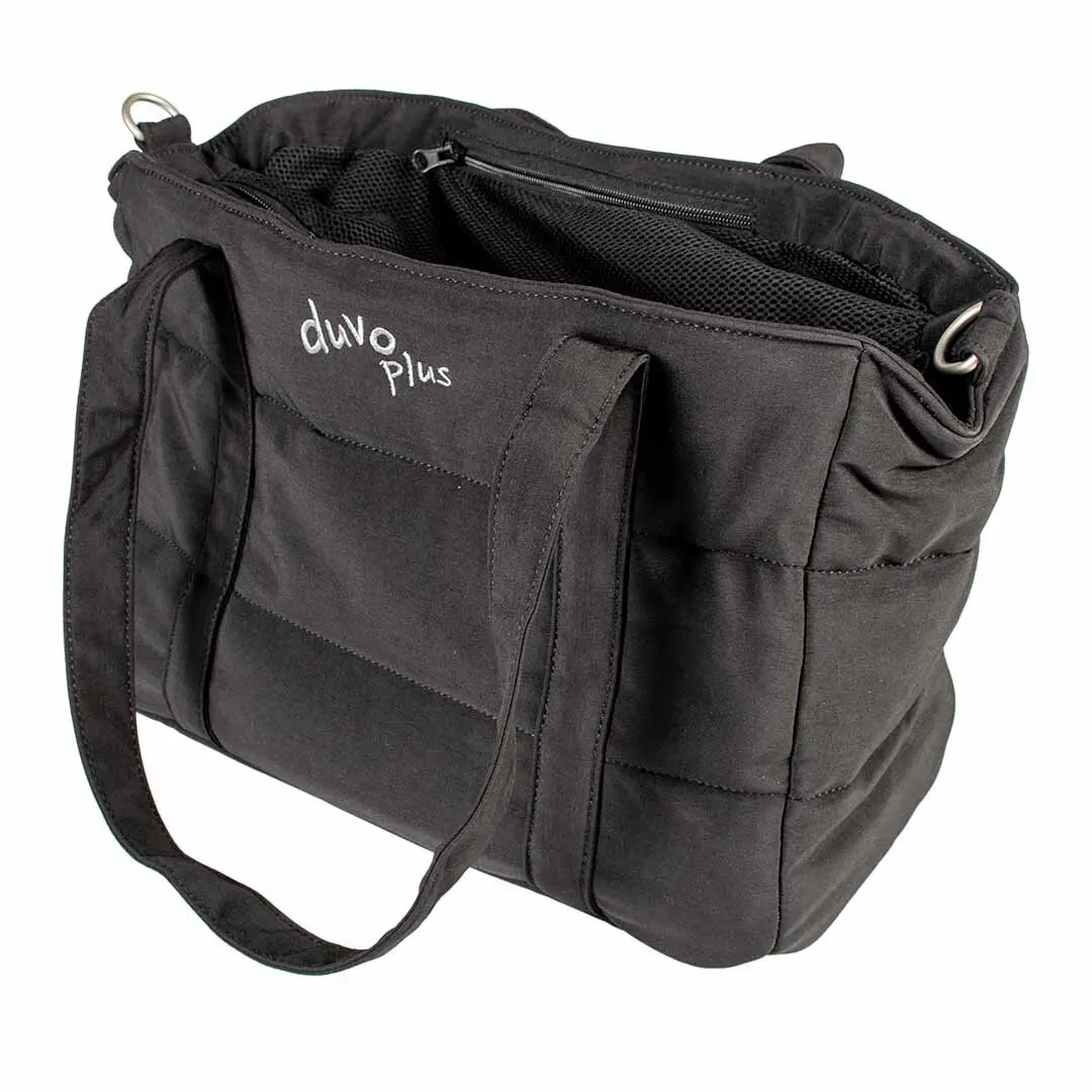 Duvoplus Noir Dog And Cat Carrier Bag Trail 2-En-1