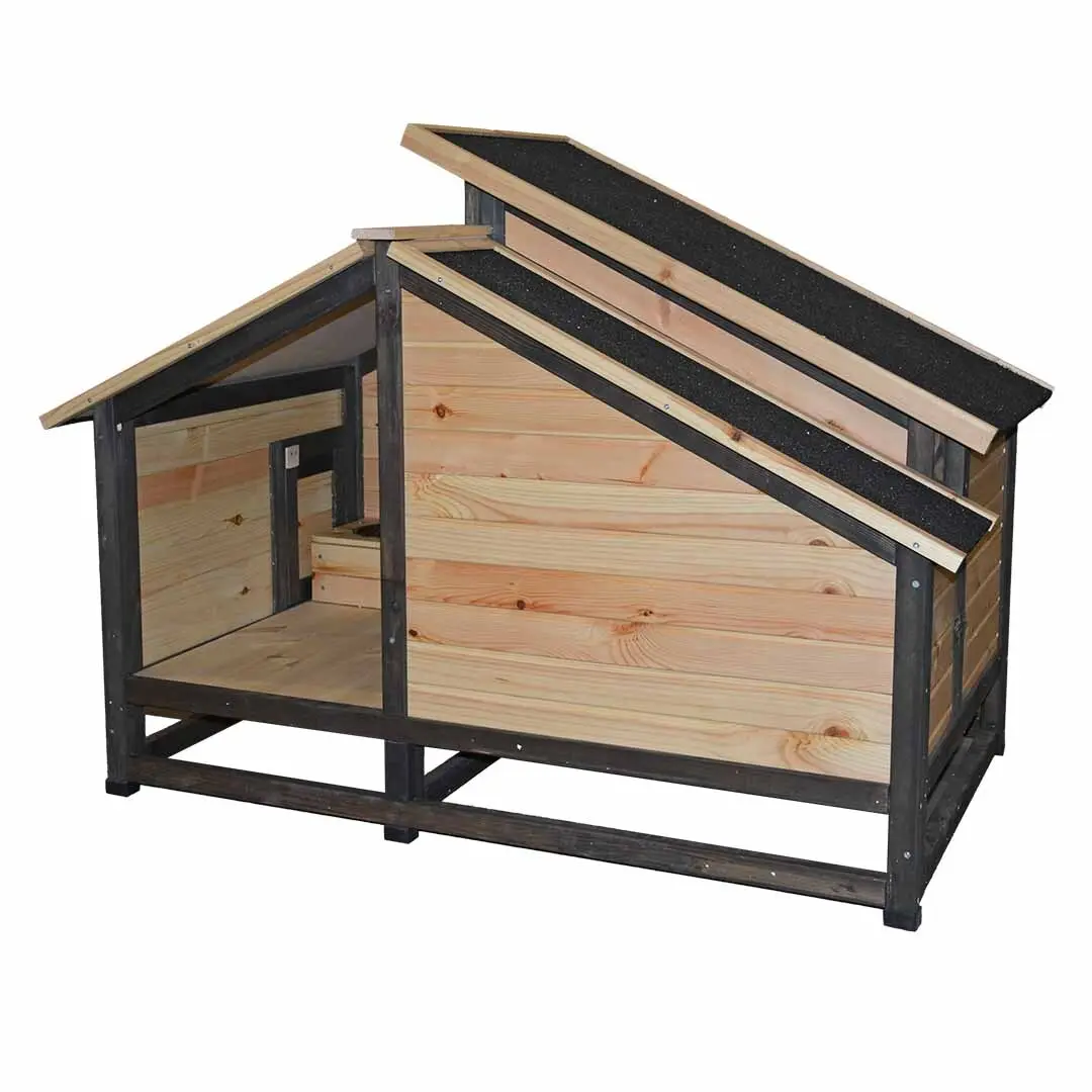 Comparer les prix de Niche pour chien Duvoplus Woodland Design Barking Bungalow