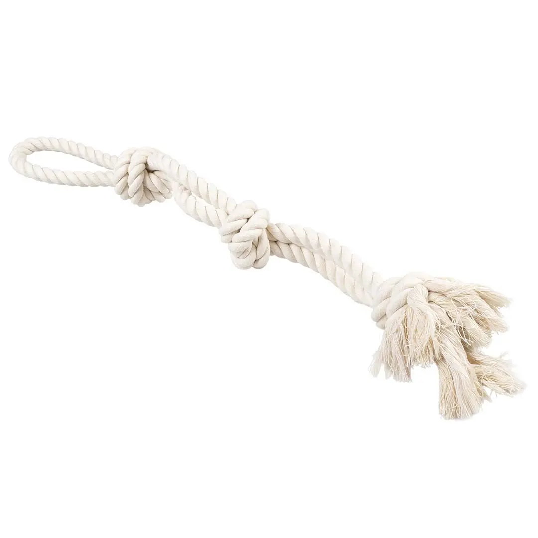 Meilleurs prix pour Corde pour chien 3 nœuds & boucle Duvoplus Eco