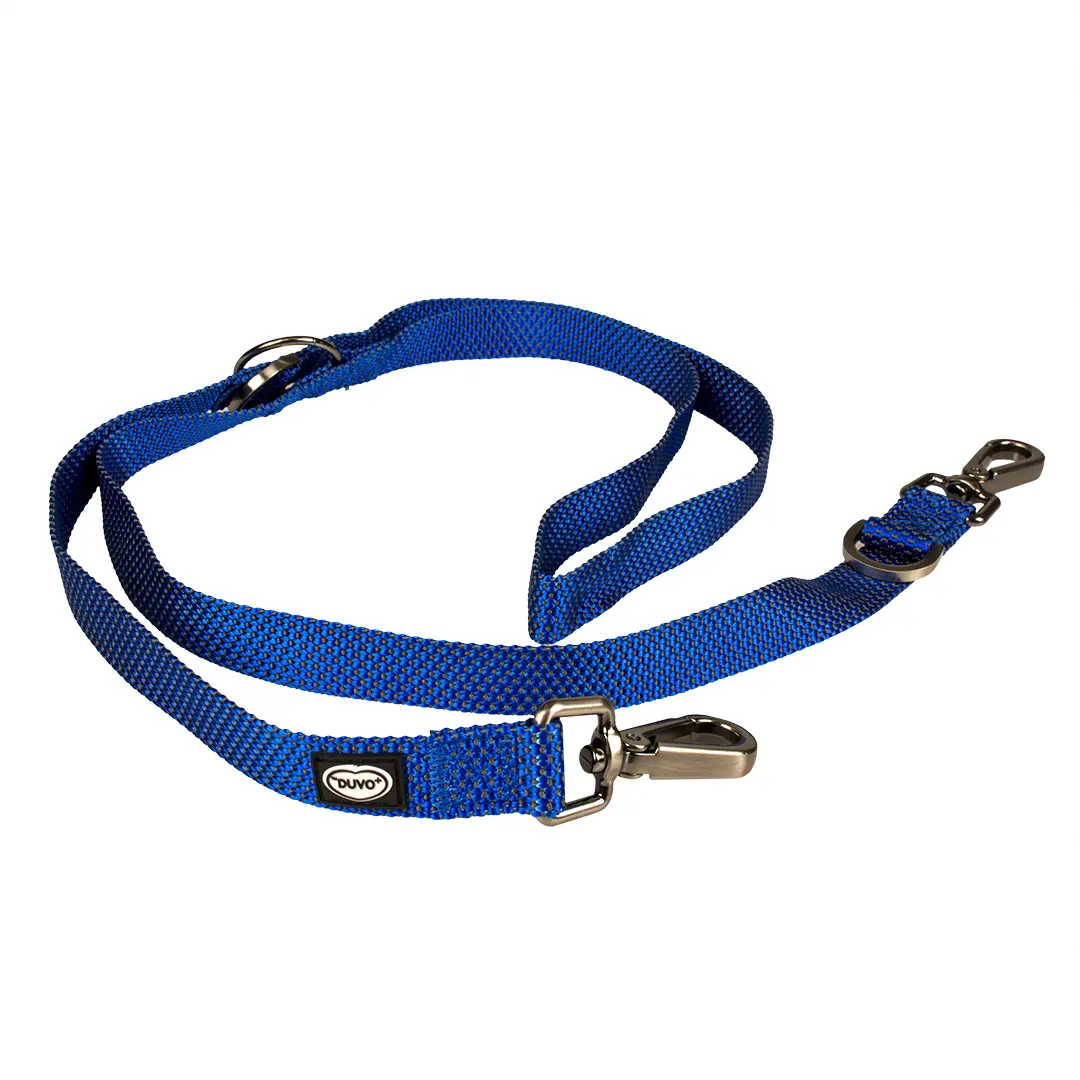 Duvoplus Bleu Nylon Dog Leash Explor East Duo