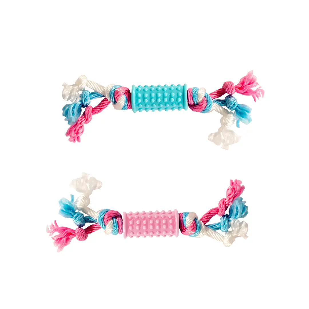 Meilleurs prix pour Jouet à mâcher pour chien bâton avec corde en nylon Duvoplus Dogtoy Puppy TPR