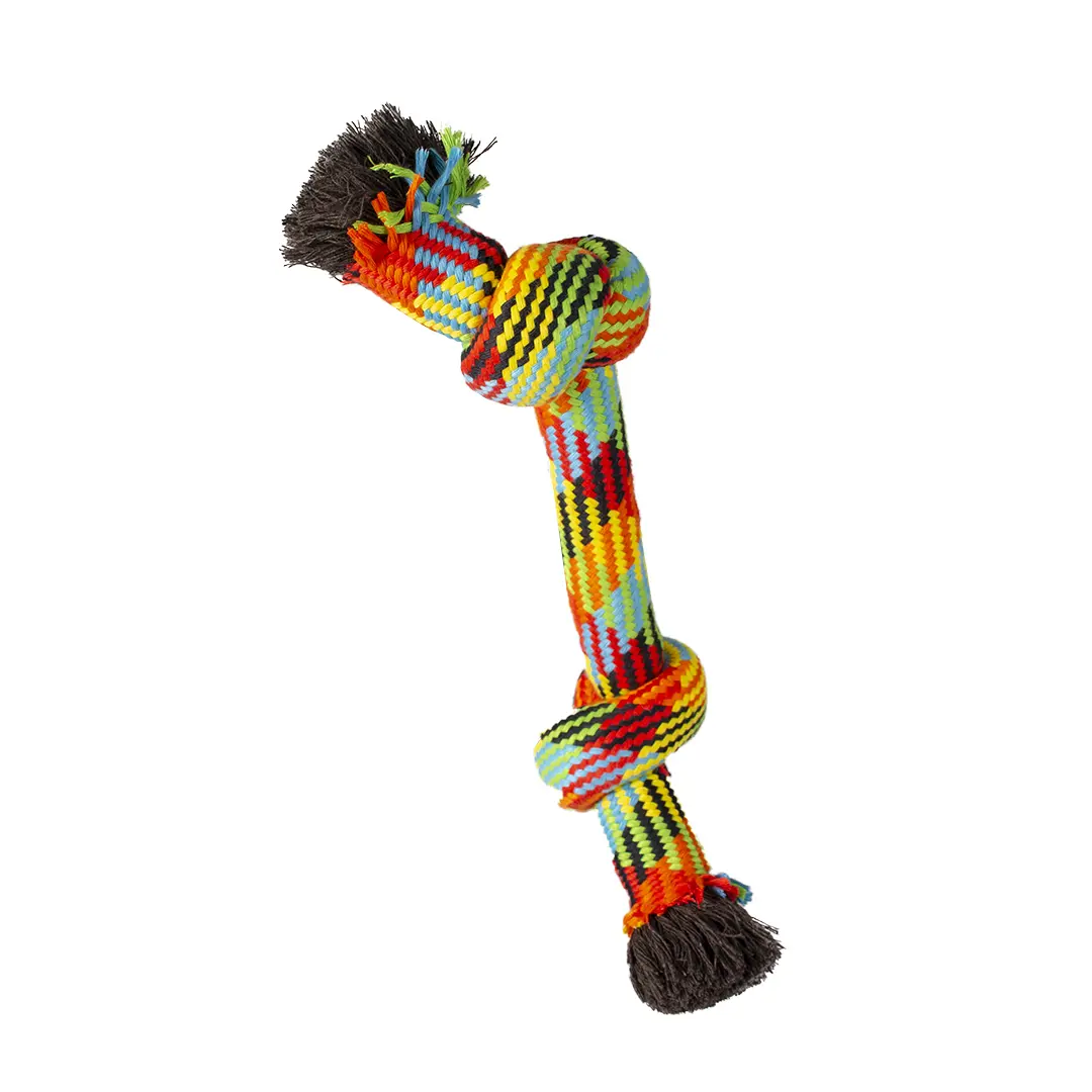 Duvoplus Multicolore Cotton Knotted Rope For Dogs Premium