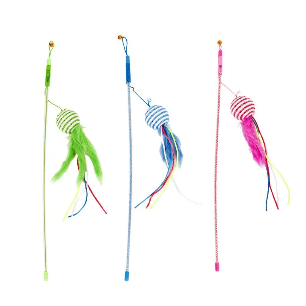 Duvoplus Multicolore Fishing Rod For Feathered Ball Cat