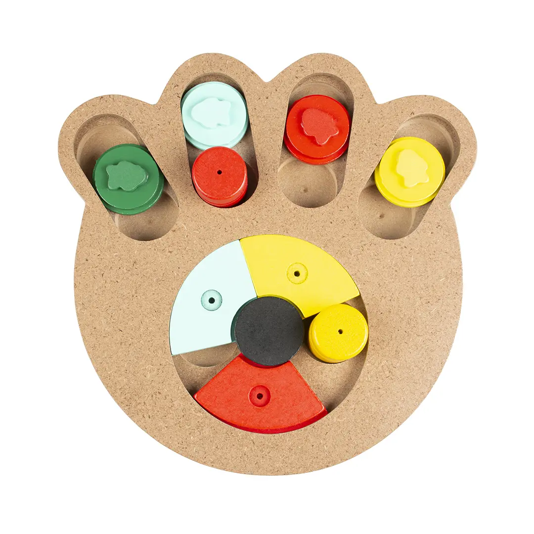 Duvoplus Multicolore Toy For Cats And Dogs Bone Slide `N Snack Puzzle