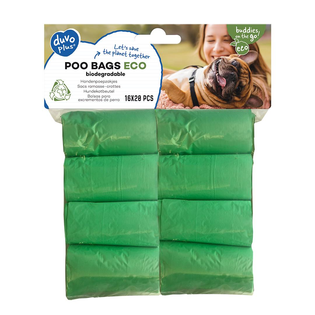 Comparer les prix de Rouleau de 20 Sac à crottes pour chien biodegradable Duvoplus Eco (x8)