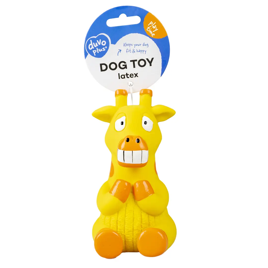 Comparer les prix de Jouet pour chien zèbre/girafe assis en latex Duvoplus