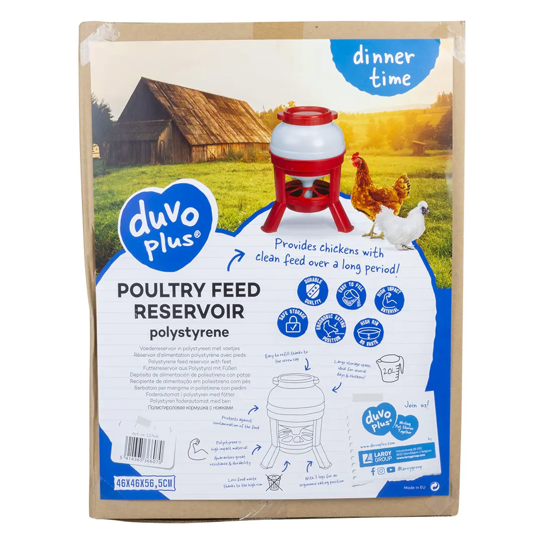 Comparer les prix de Mangeoires durable en polystyrène avec pieds Duvoplus