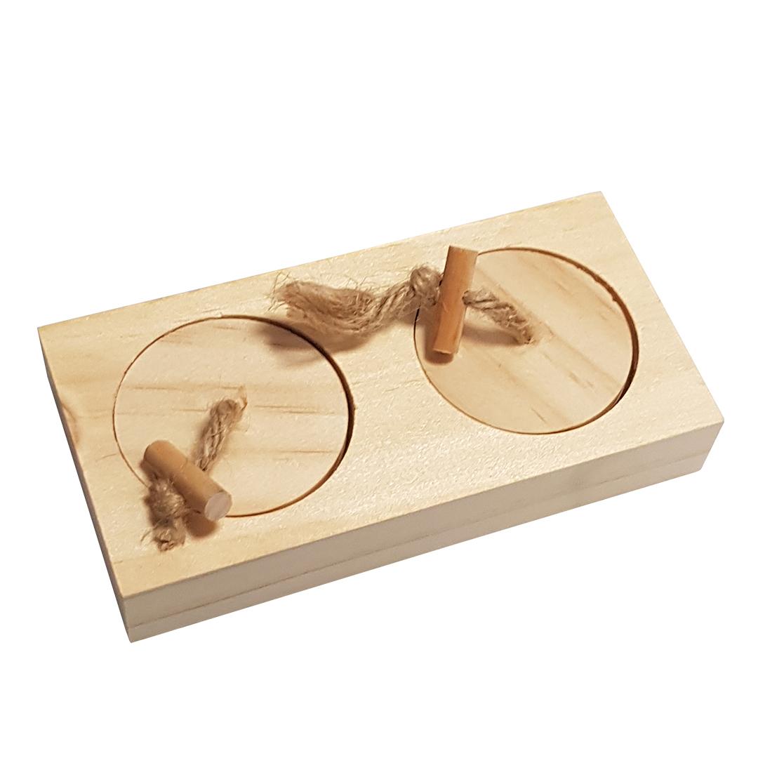 Comparer les prix de Jouet pour rongeurs et lapins en bois Duvoplus Sniffle `N Snack Puzzle Ben