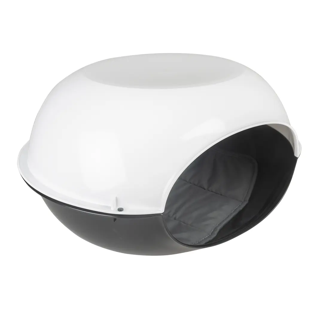 Duvoplus Beige Cat Shelter With Cushion Luna Igloo