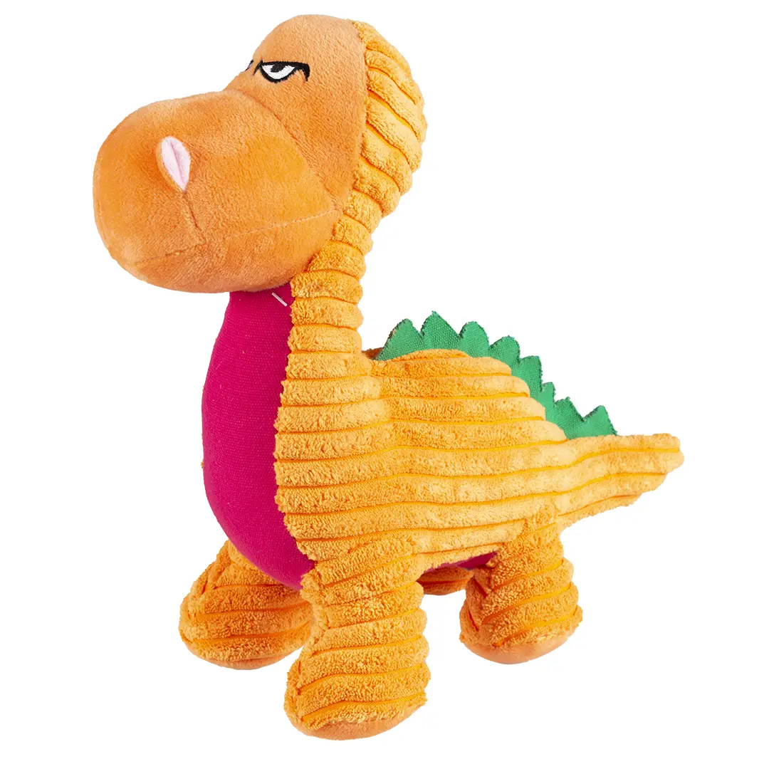 Comparer les prix de Jouet peluche pour chien dino en corduroy Duvoplus Triceratops