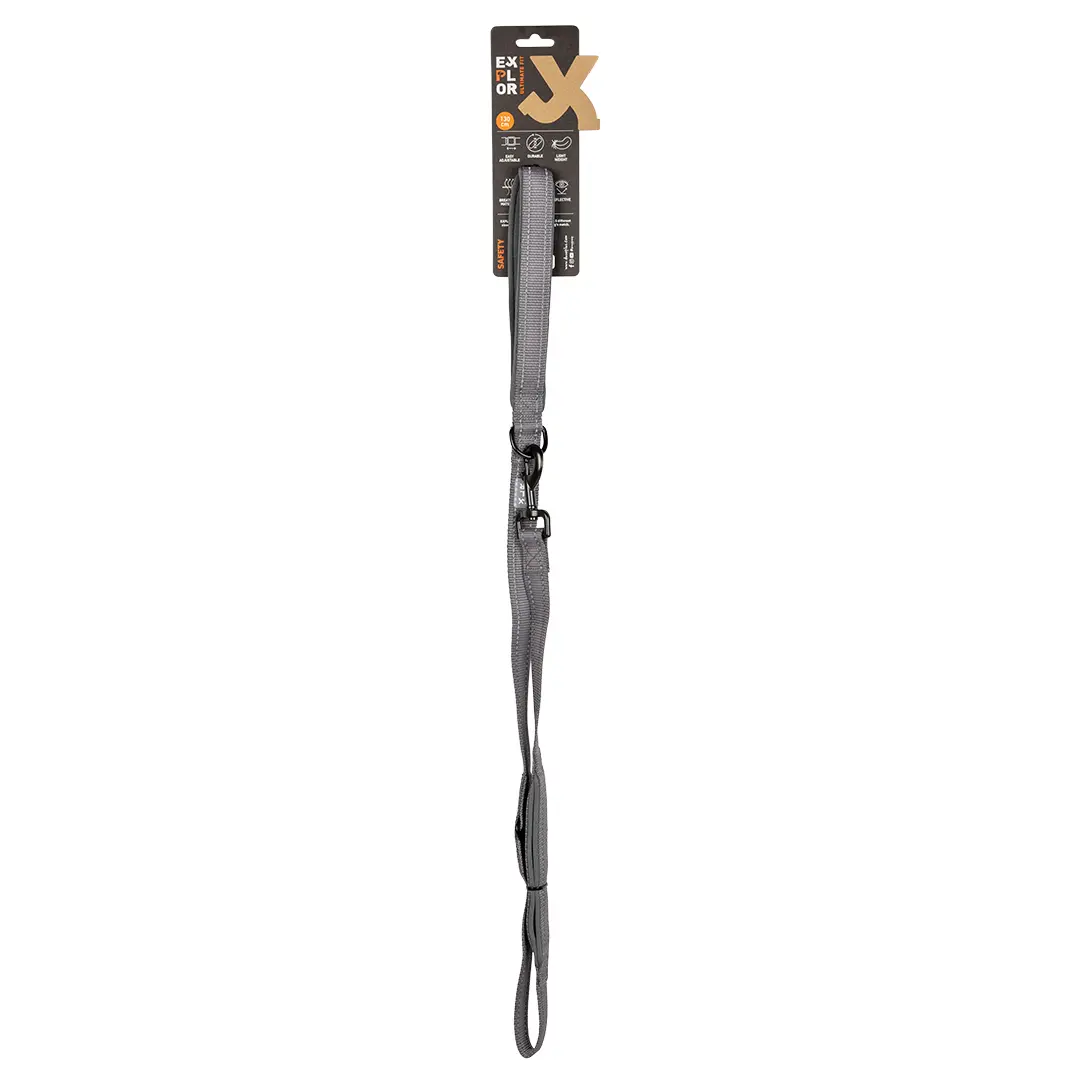 Duvoplus Gris Dog Safety Leash Ultimate Fit On-The-Road