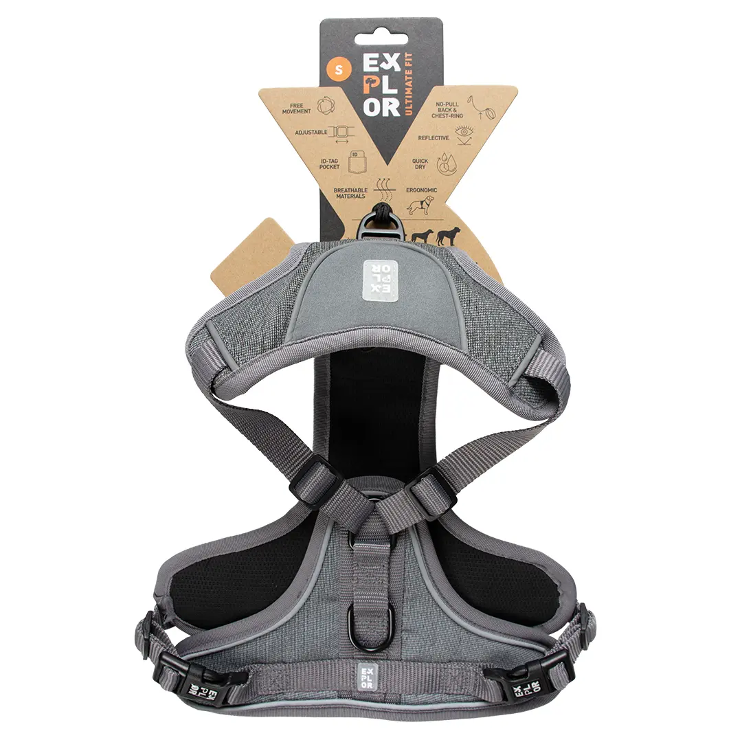 Duvoplus Gris Dog Leashes And Safety Harnesses Ultimate Fit No-Pull Xs