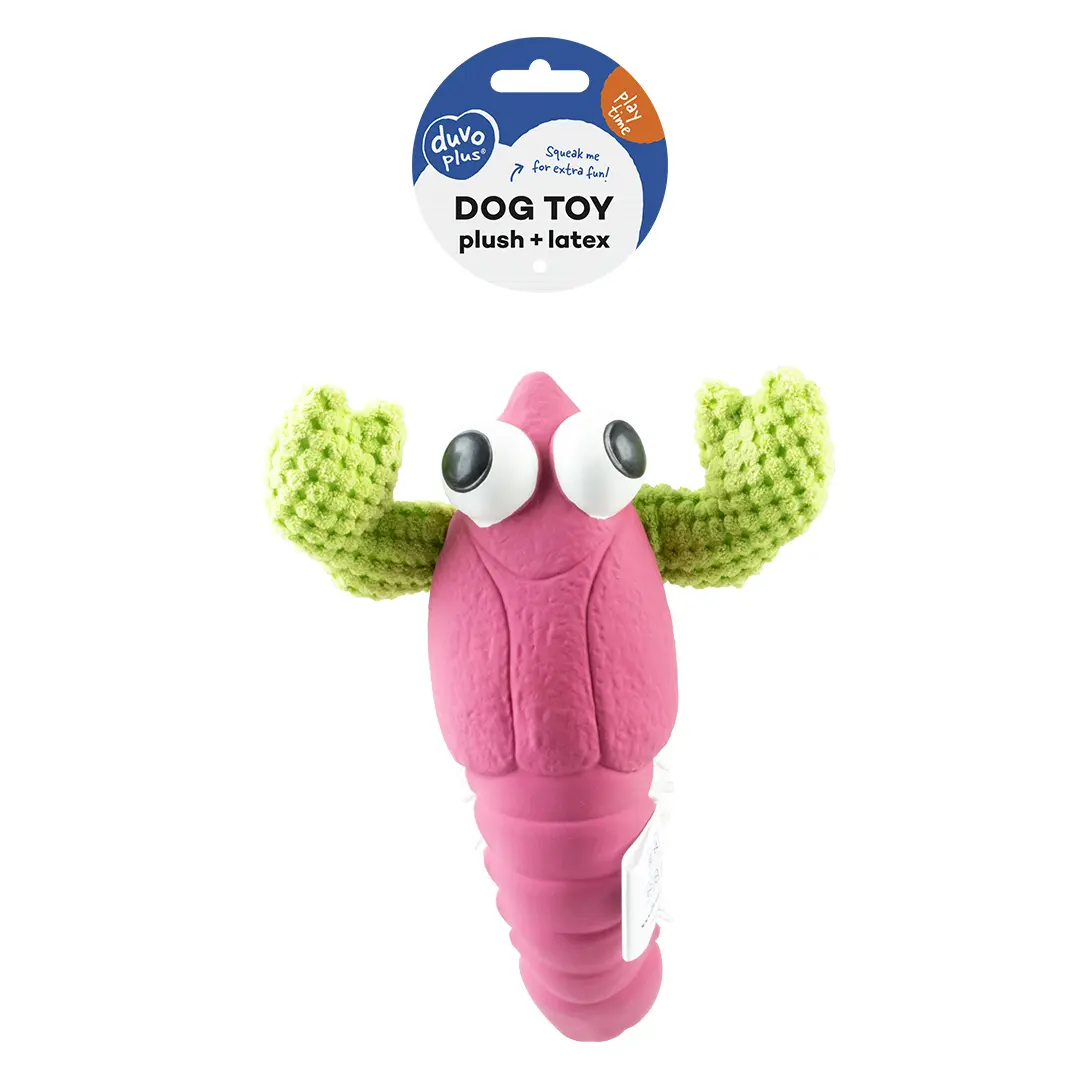 Duvoplus Violet Lobster Dog Toy In Latex