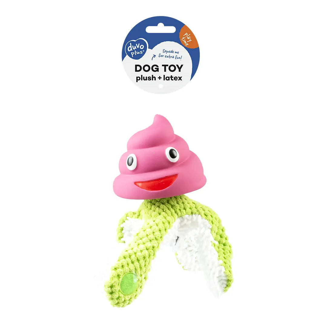 Duvoplus Violet Latex Octopus Plush Toy For Dogs