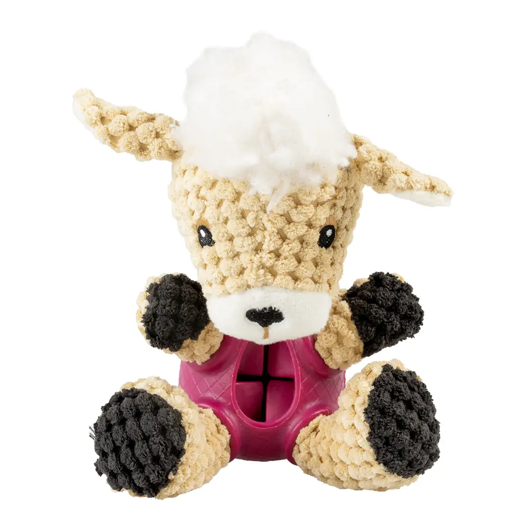 Meilleurs prix pour Jouet peluche pour chien mouton distributeur en caoutchouc Duvoplus
