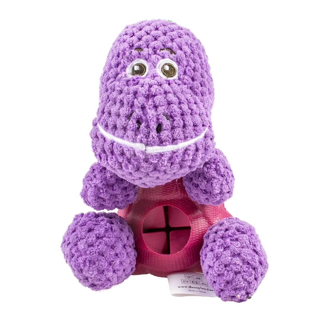 Comparer les prix de Jouet peluche pour chien distributeur en caoutchouc Duvoplus T-rex
