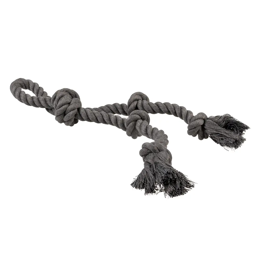 Duvoplus Noir Dog Rope 5 Knots And Loop Eco