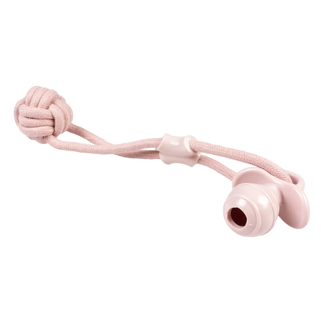 Duvoplus Rose Ring-8 Dog Rope With Ball And Rubber Soother