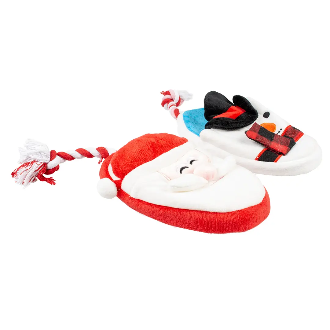Meilleurs prix pour Jouet peluche pour chien pantoufle Duvoplus Xmas