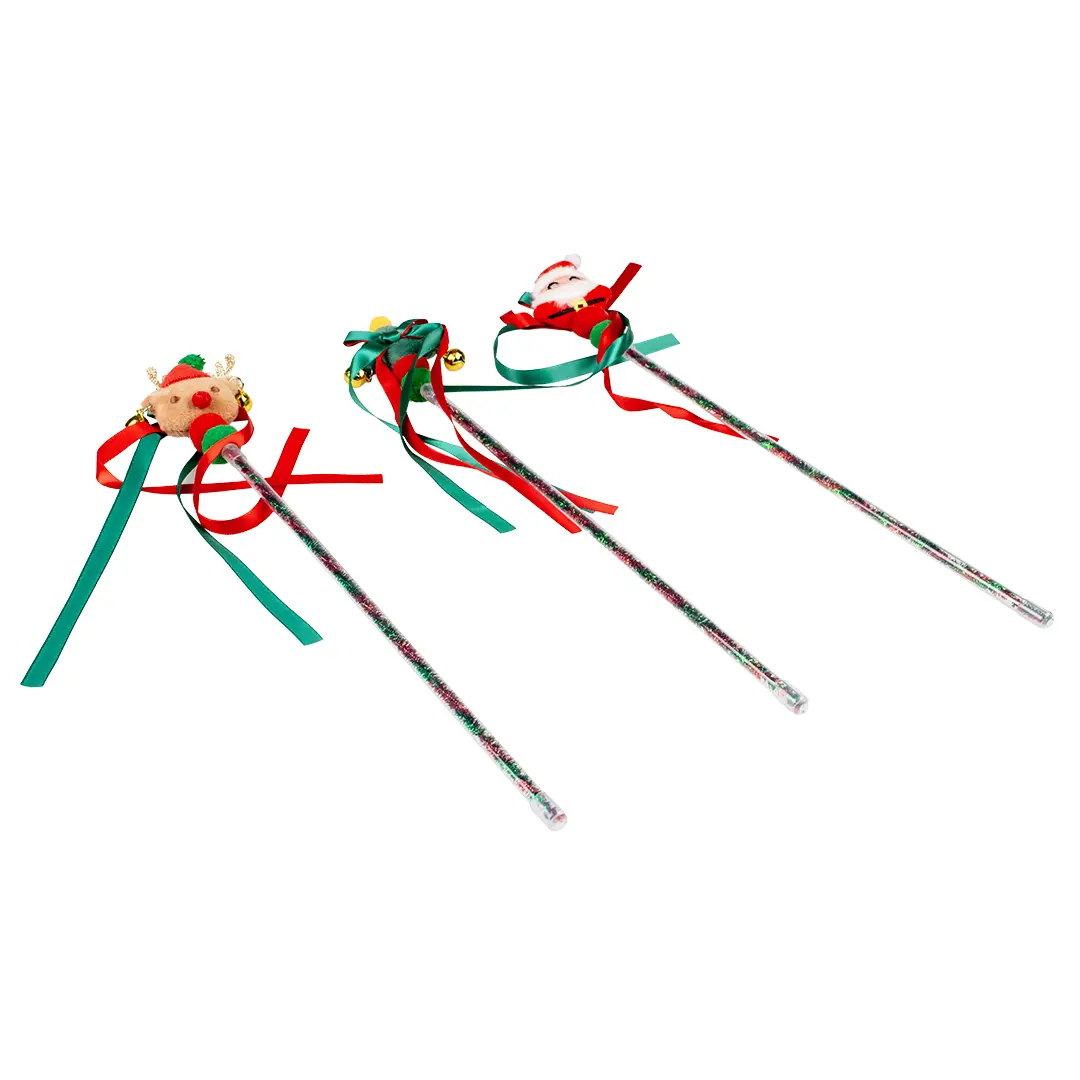 Duvoplus Vert Cat Toy Play Stick Xmas Silky