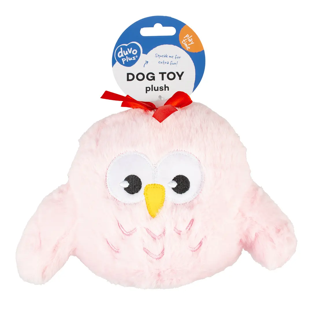 Duvoplus Girls Rose Soft Toy For Owl Dog