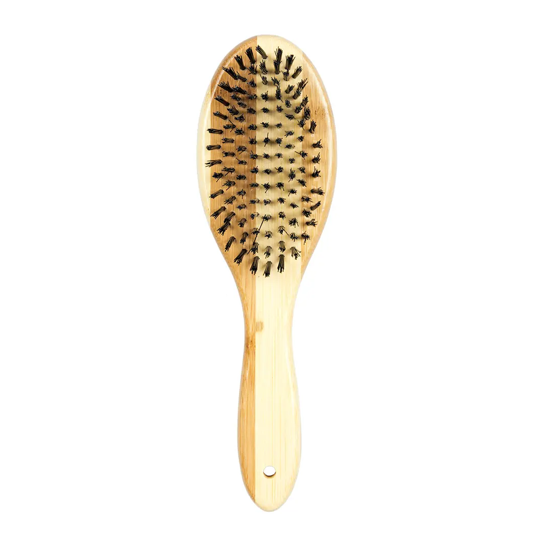 Meilleurs prix pour Brosse douce pour chien et chat avec poignée en bambou Duvoplus