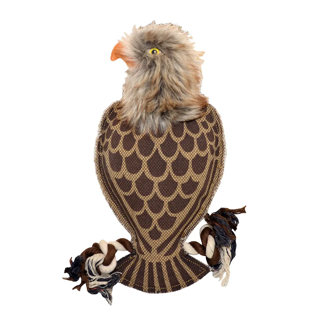 Duvoplus Marron Canvas Eagle Dog Toy