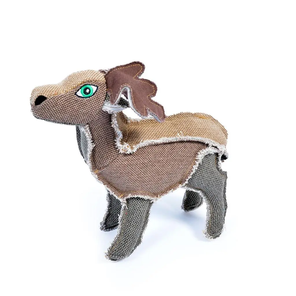 Comparer les prix de Jouet peluche pour chien cerf Duvoplus Canvas