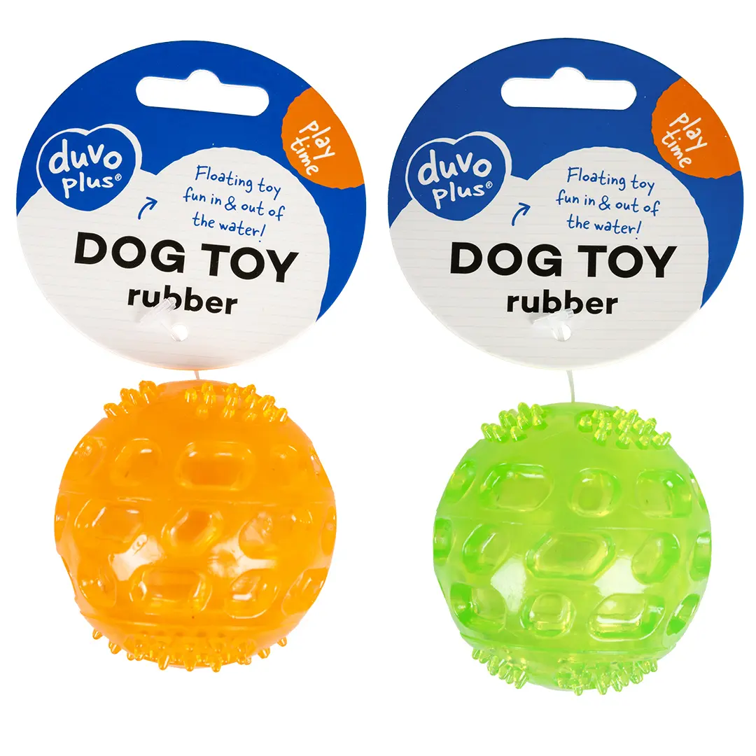 Duvoplus Orange Ball Für Hunde Igel Tpr