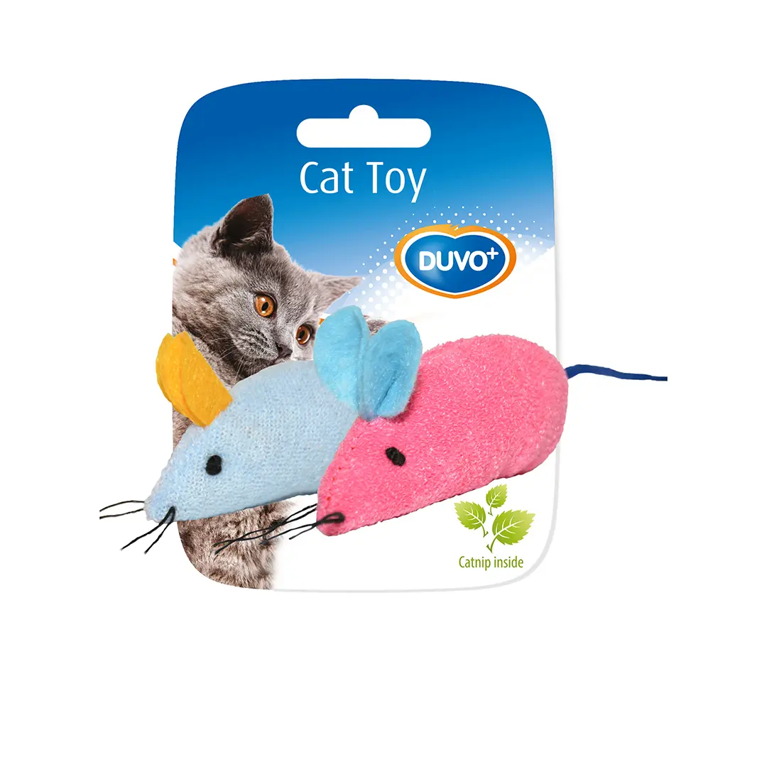 Duvoplus Bleu Plush Toy For Cats And Mice