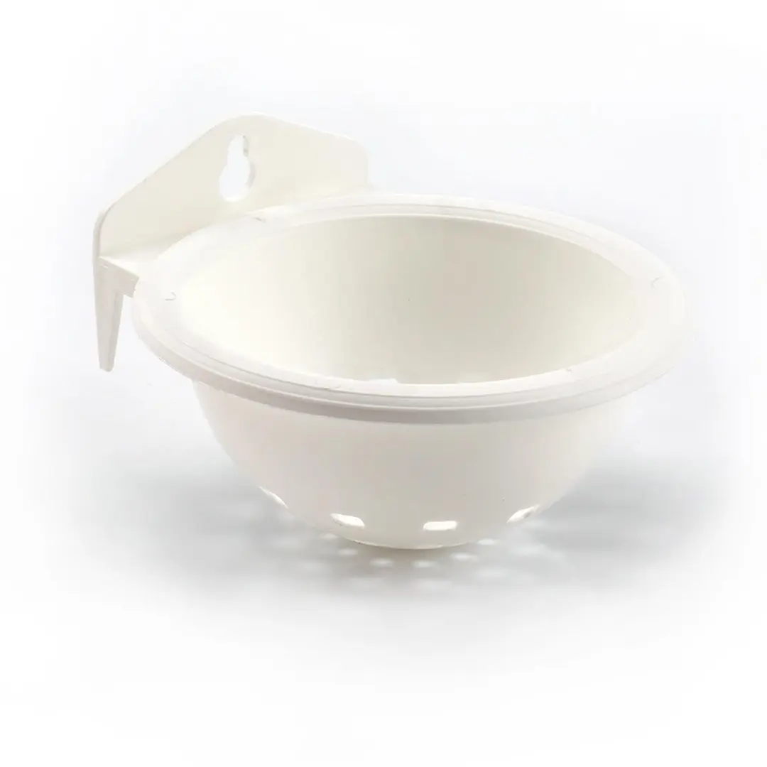Duvoplus Blanc Open Plastic Bird Nest With Metal Hook