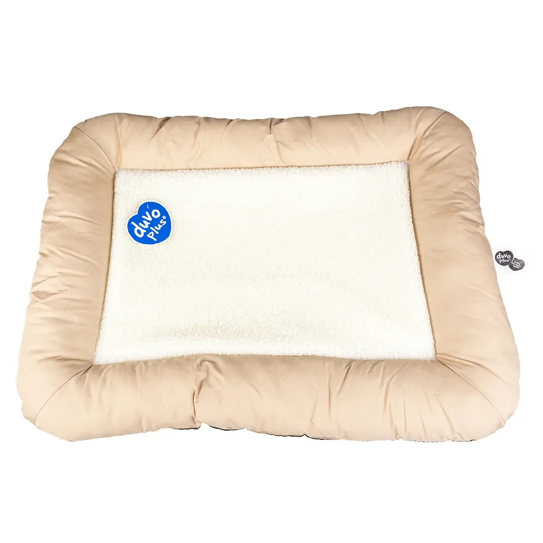 Duvoplus Beige Sheepskin Dog Cushion