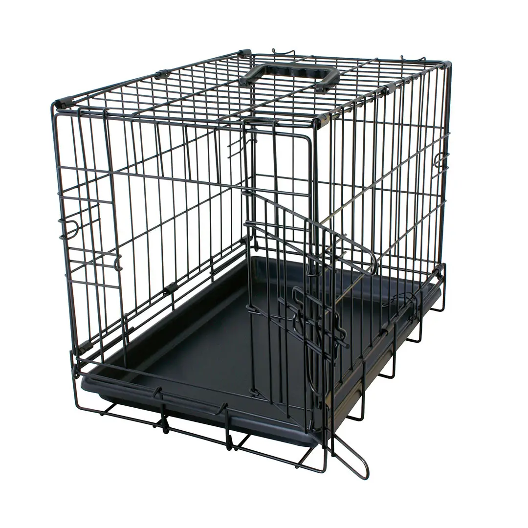 Meilleurs prix pour Cage de transport pour chien avec 1 porte tirroir plastic Duvoplus Fer Pliable