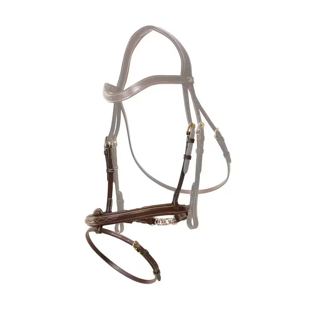 Dyon Marron Combination Horse Noseband Dy'on Flash
